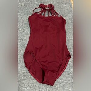 M Burgundy Leotard
